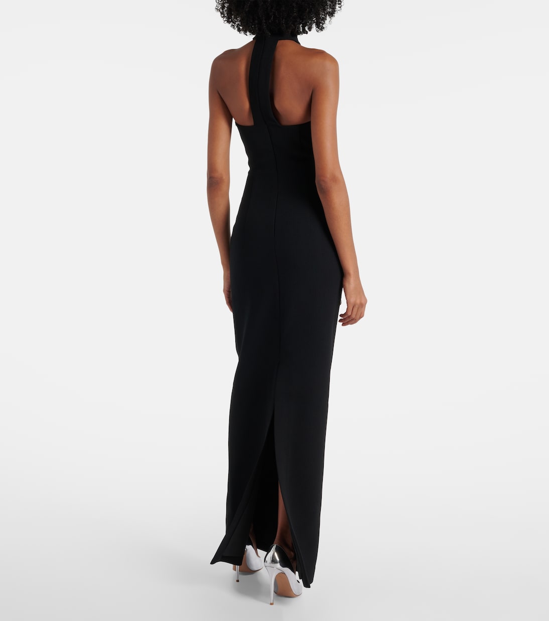 Robe longue Starlight à perles et plumes | Rebecca Vallance