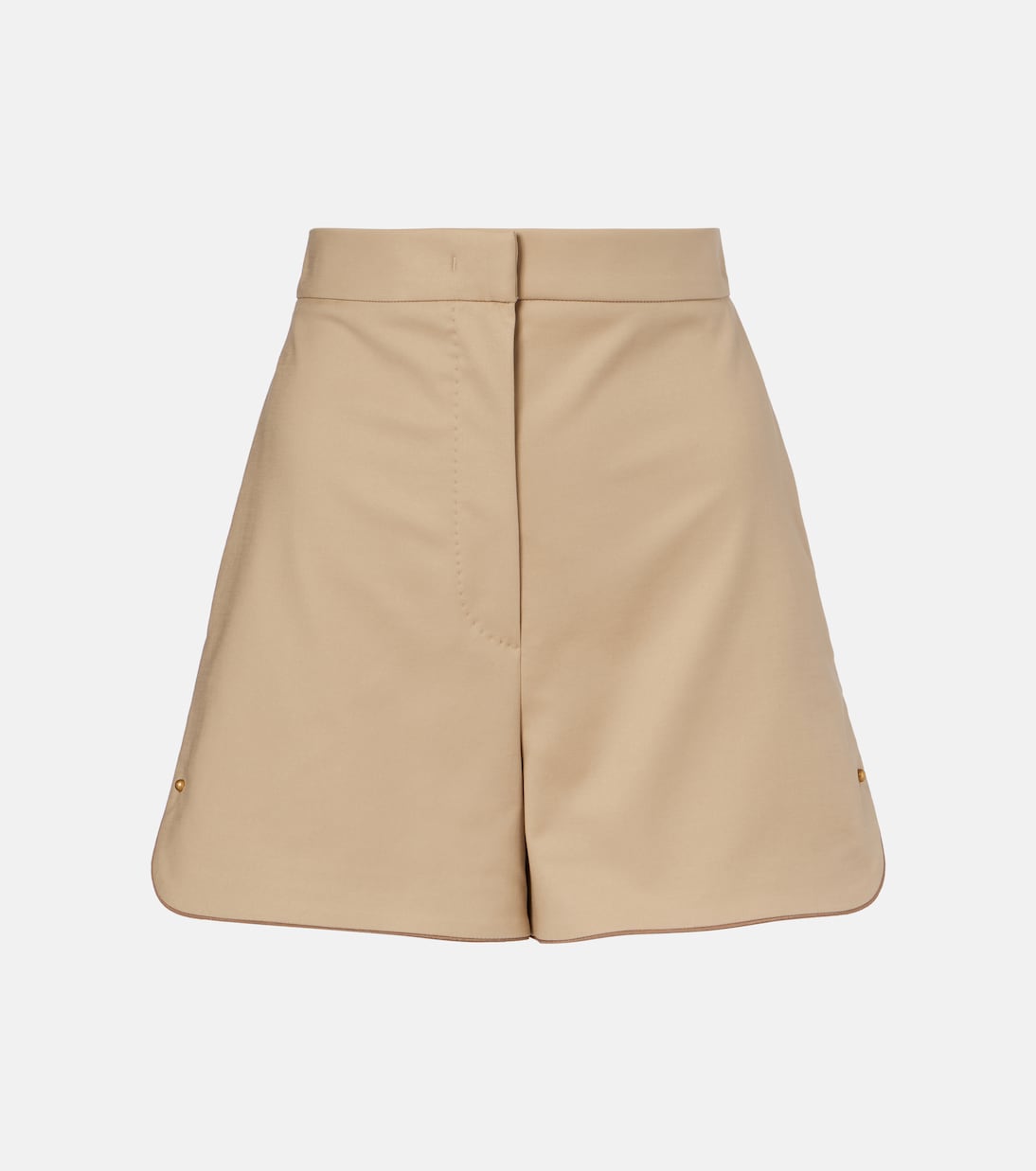 Orbita high-rise cotton-blend shorts  | Max Mara