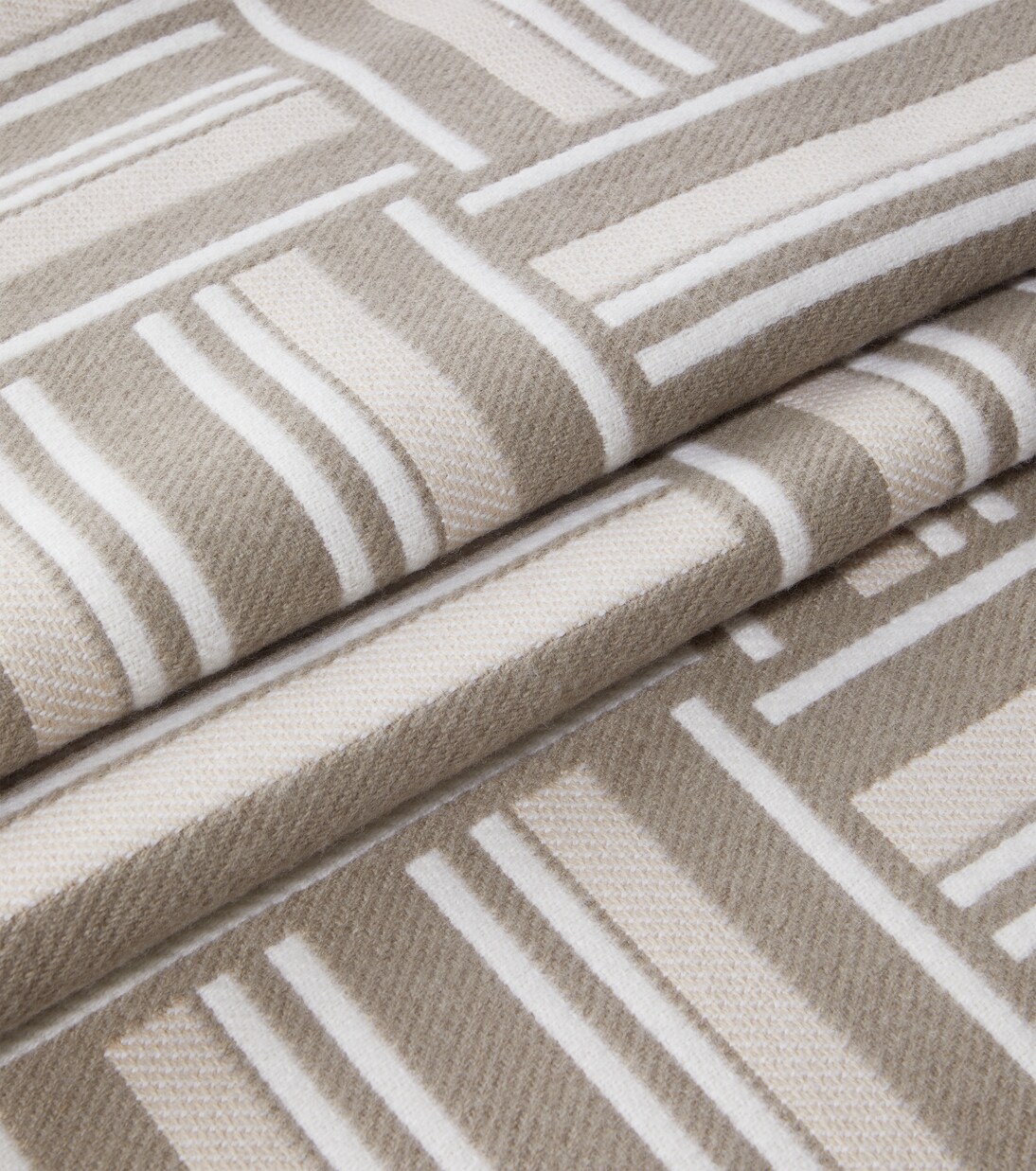 Intarsia striped wool and cashmere throw | Loro Piana