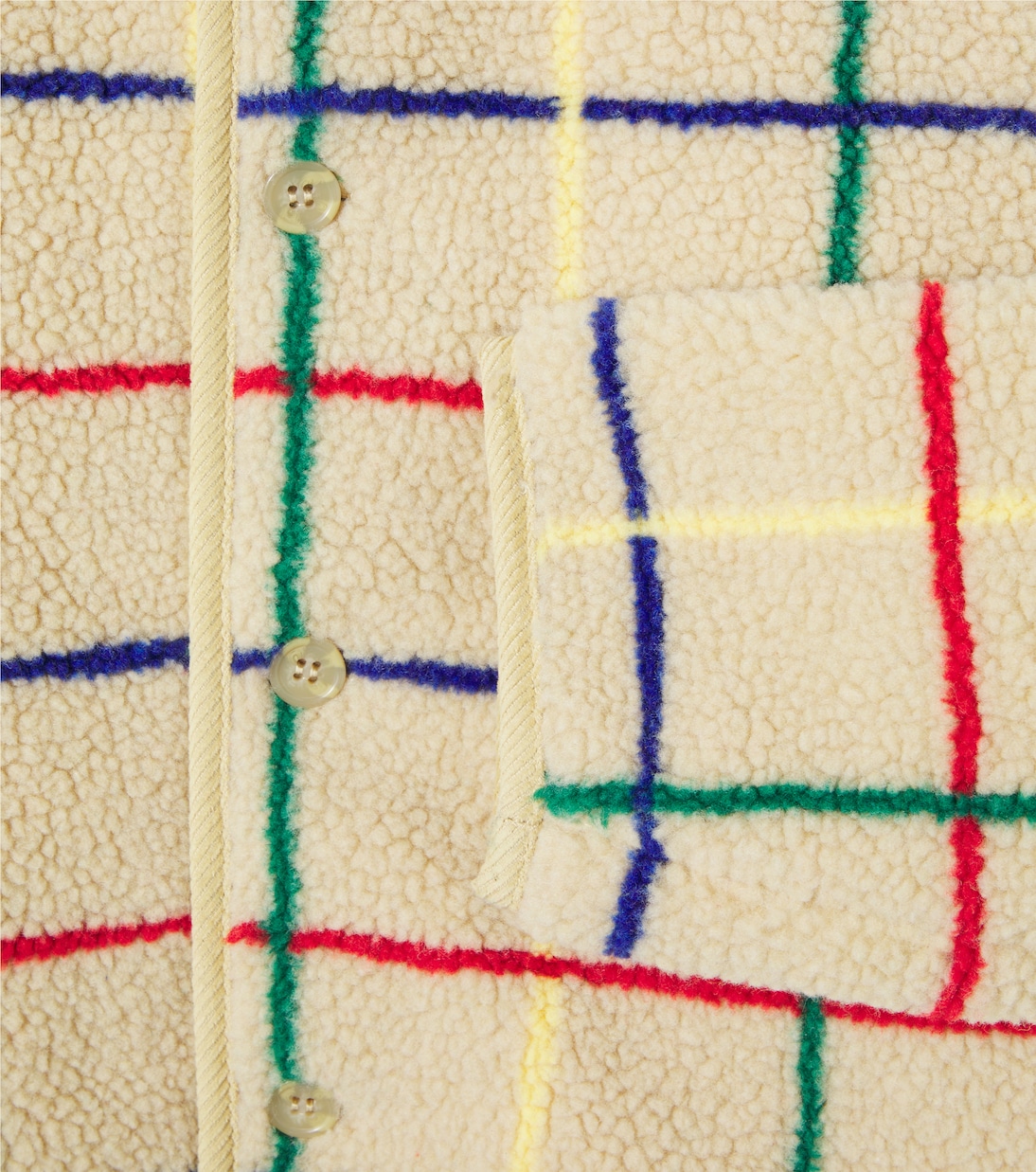 Checked teddy fleece jacket | Bobo Choses