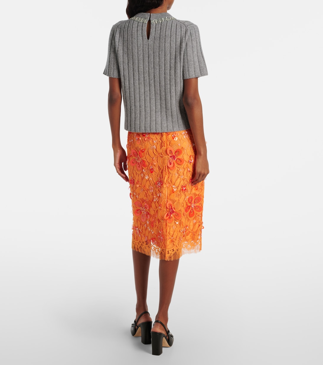 Verzierter Pullover aus Wolle und Kaschmir | Gucci