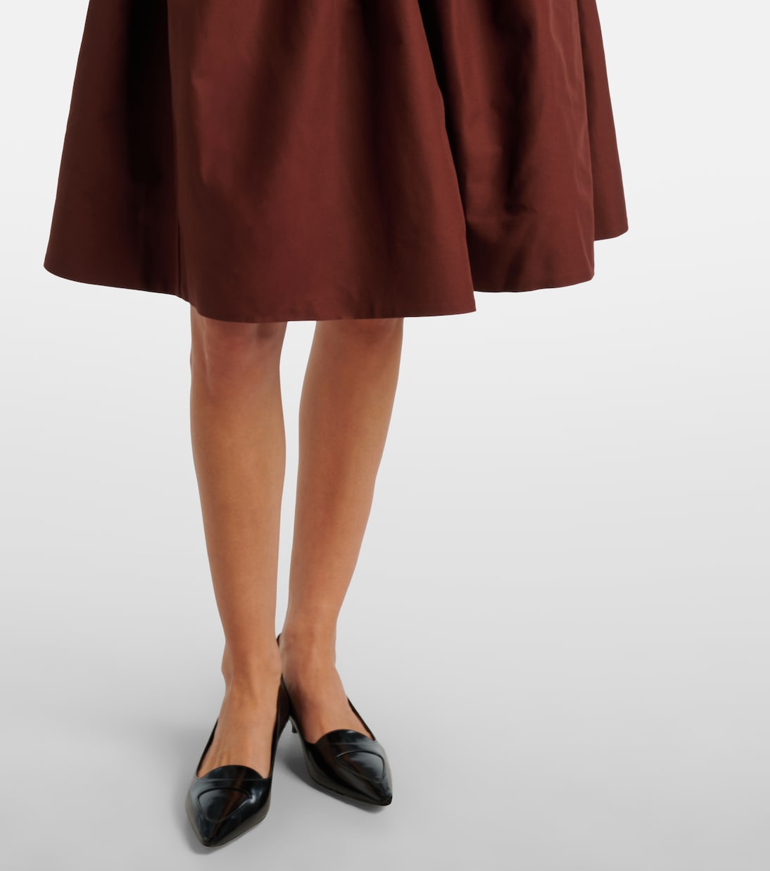 Ruffled cotton midi skirt | Shushu/Tong