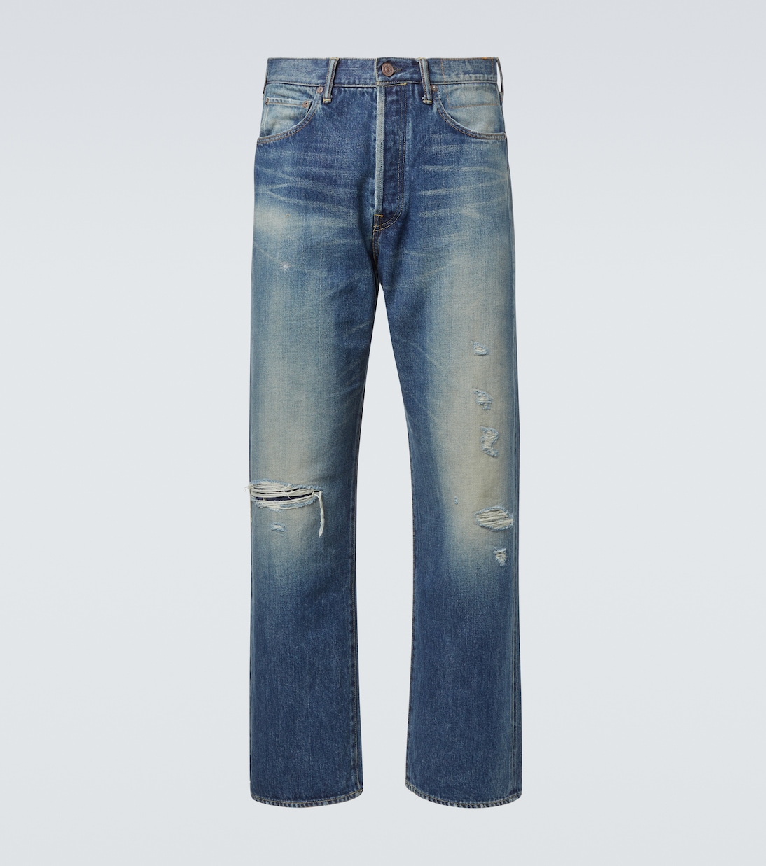 Distressed Straight Jeans Social Sculpture 01 | Visvim