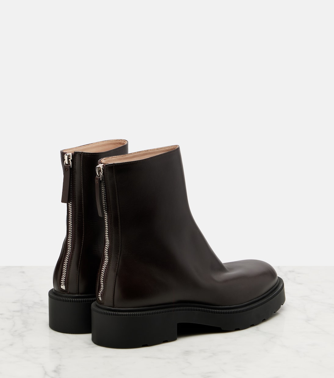 Nobilis Fast leather ankle boots | The Row