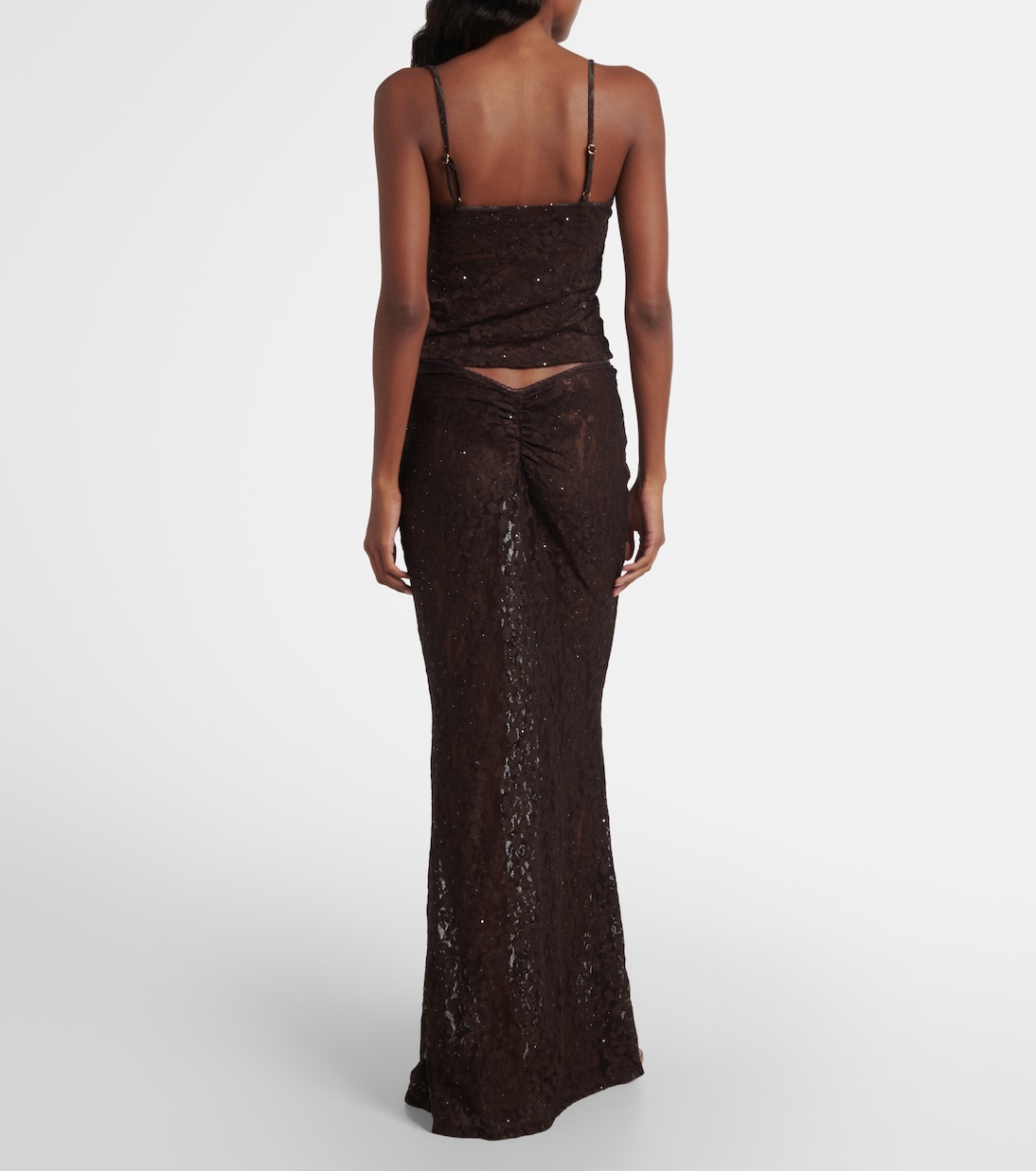 Daisy floral lace maxi skirt | Bananhot