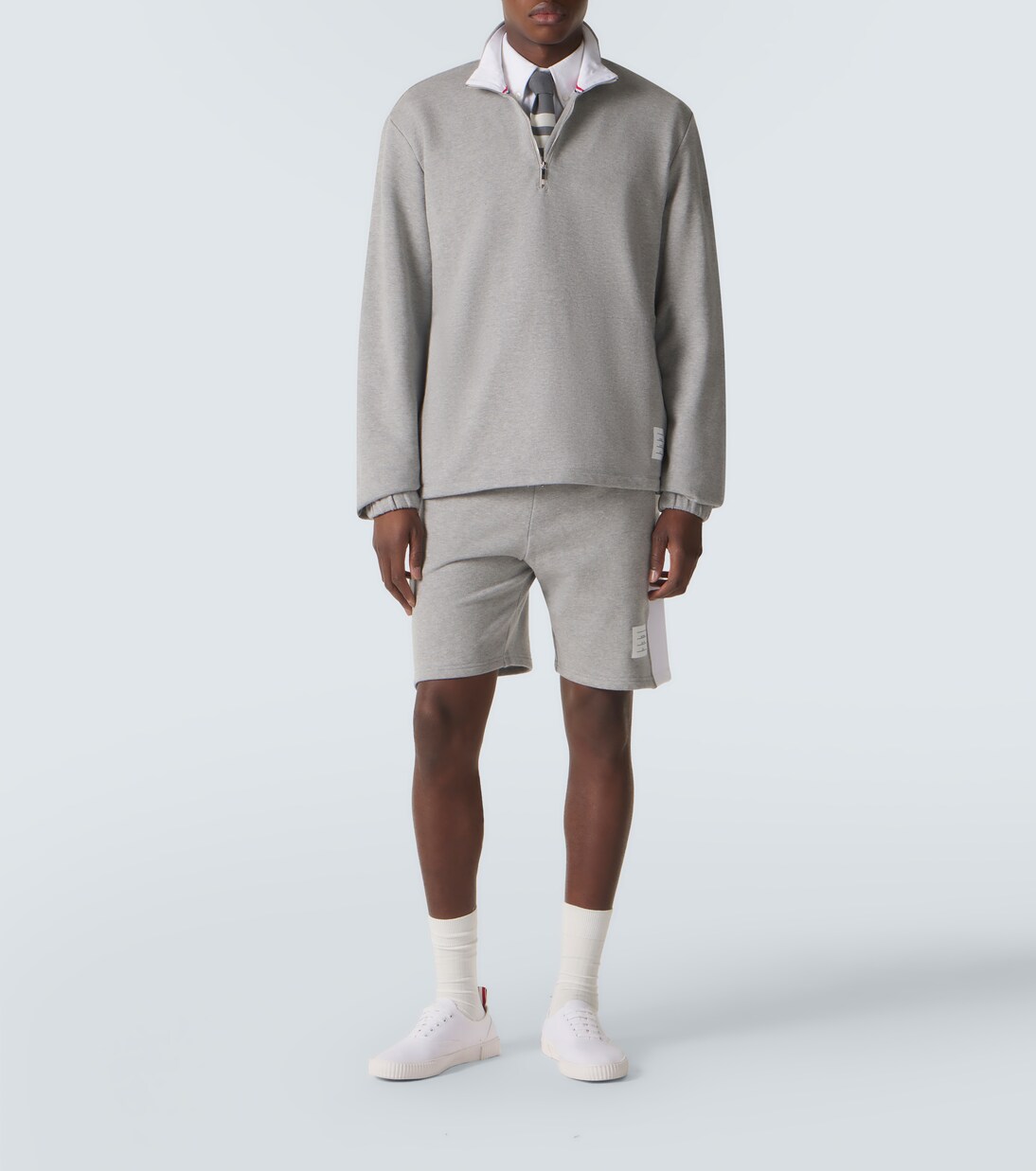 4-Bar cotton jersey shorts | Thom Browne