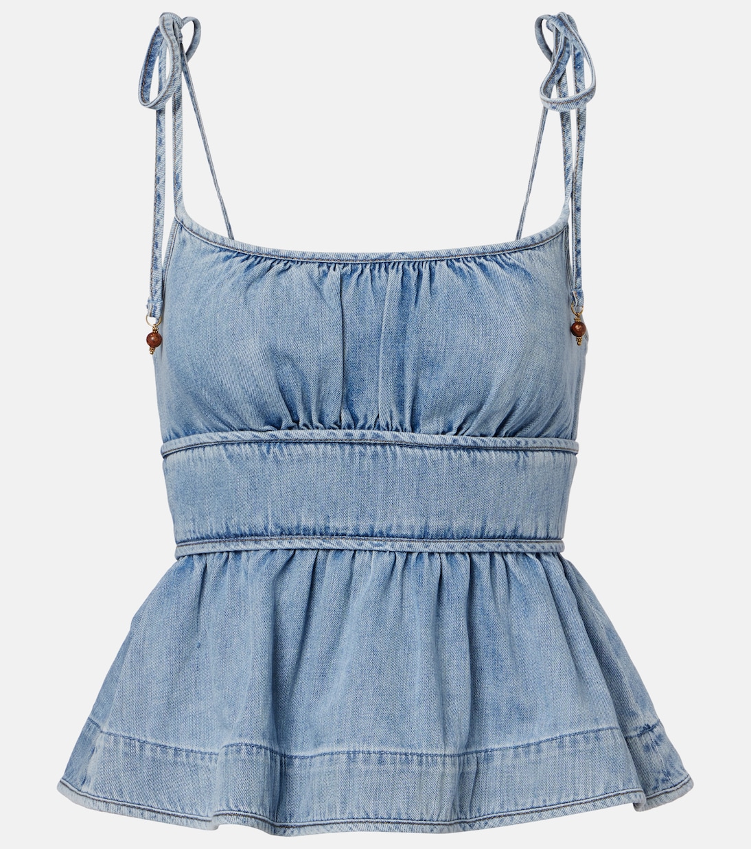 Wanderlust denim top | Zimmermann