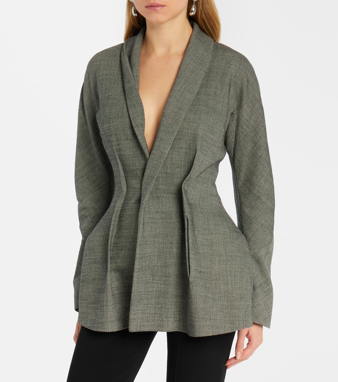 Draped wool-blend blazer | Magda Butrym