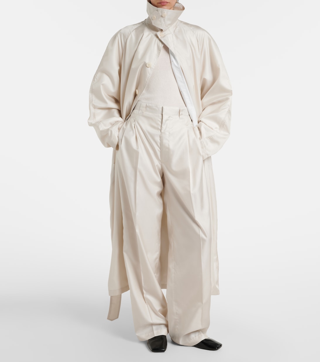 Twill wide-leg pants | Phoebe Philo