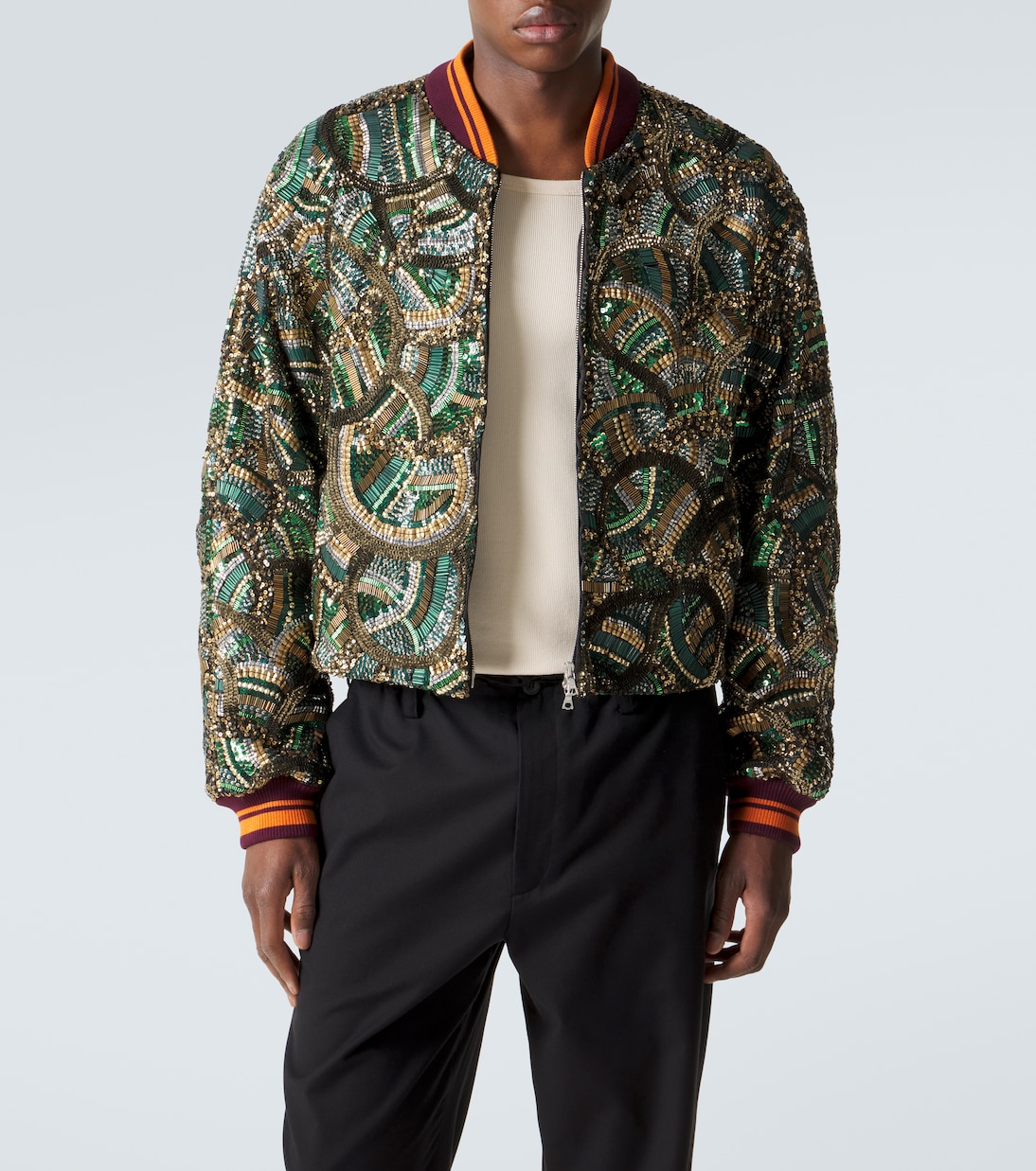 Embellished bomber jacket | Dries Van Noten