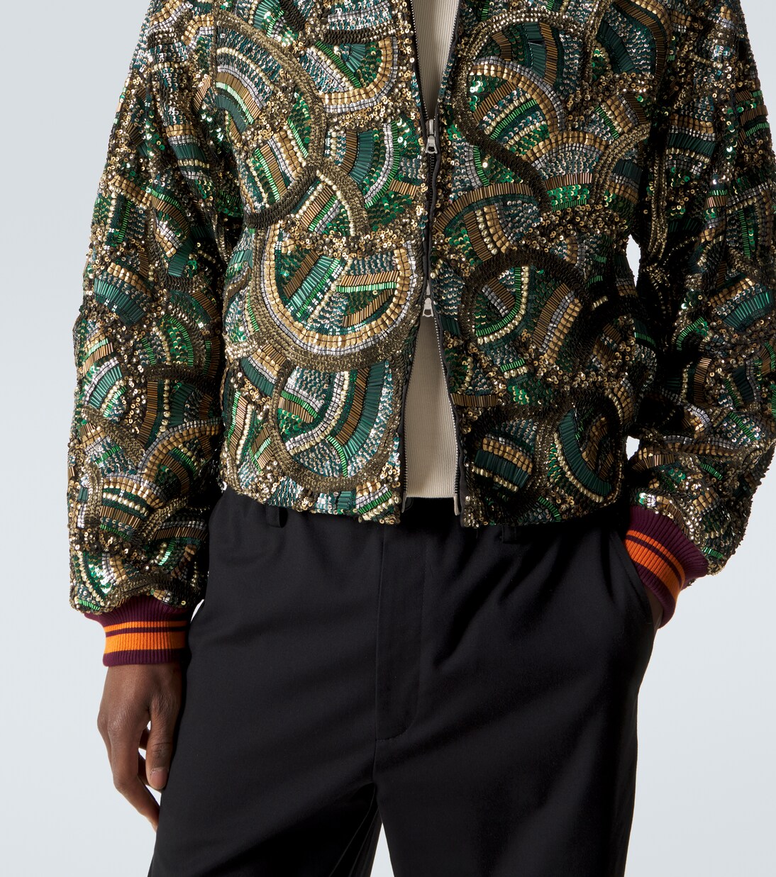 Embellished bomber jacket | Dries Van Noten