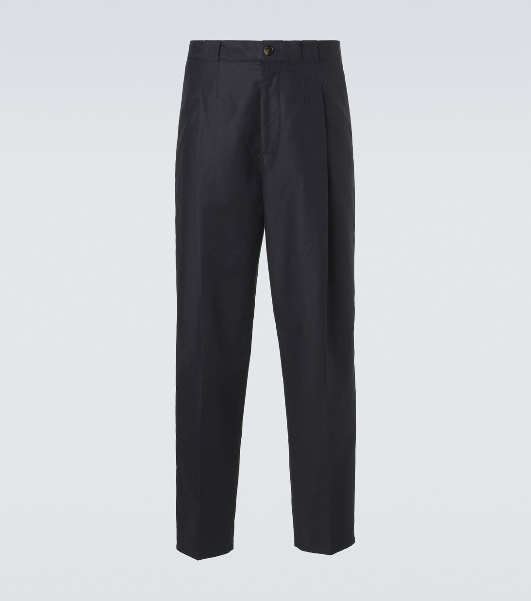 Panama cotton and linen tapered pants | Brunello Cucinelli