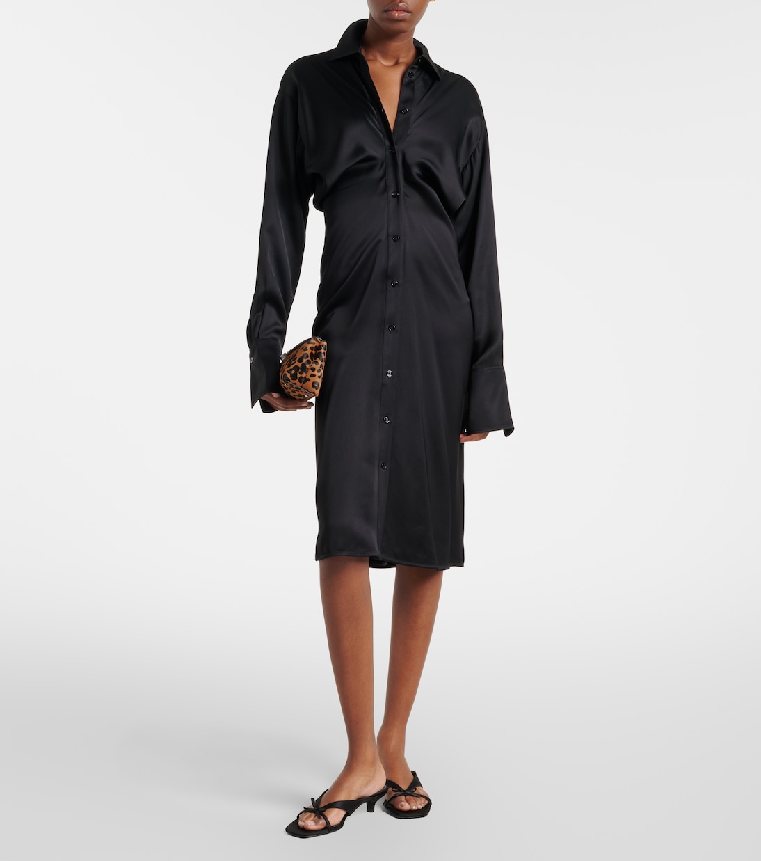 Bow-detail satin mules | Toteme