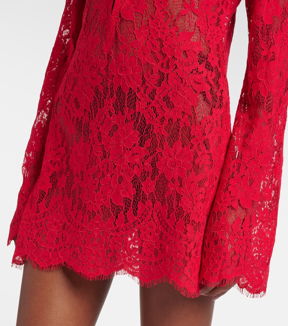 Millie cotton and brocade lace minidress | Bananhot
