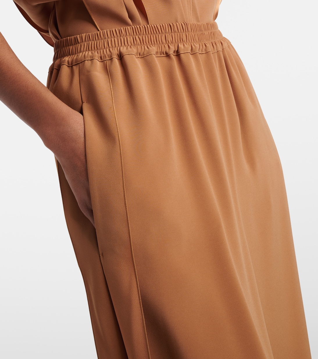 Pantalon ample en crêpe | Max Mara