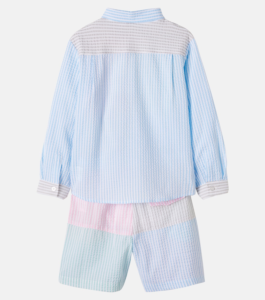 Set aus Hemd und Shorts aus Seersucker | Patachou