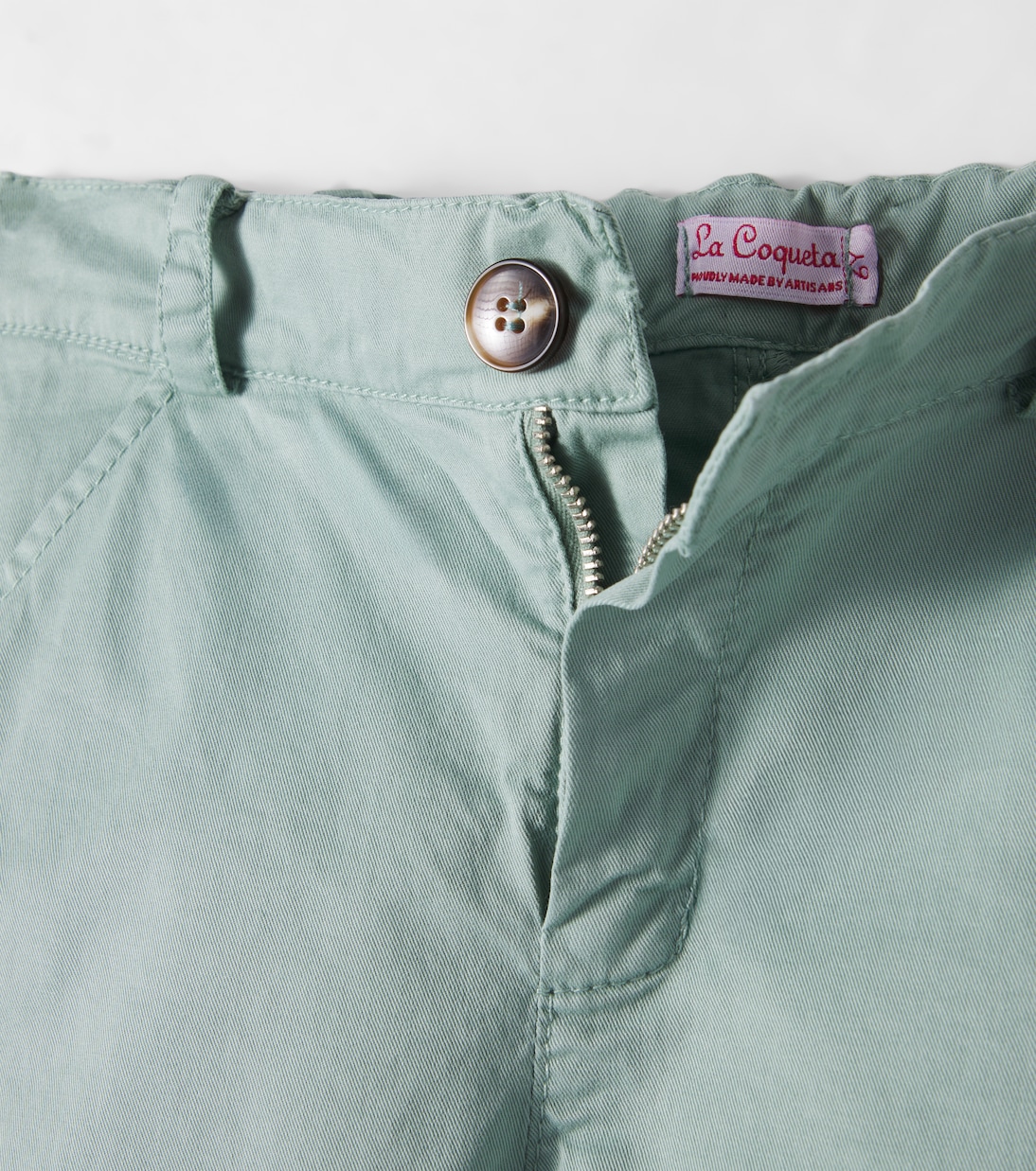 Bocusi cotton twill shorts | La Coqueta