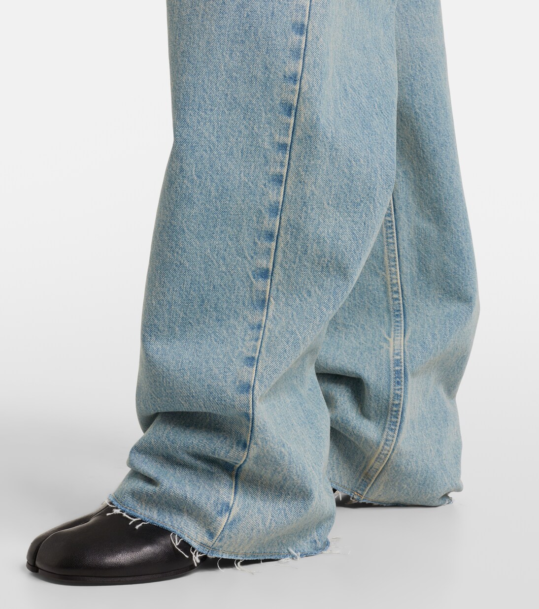 Frayed straight jeans | Maison Margiela