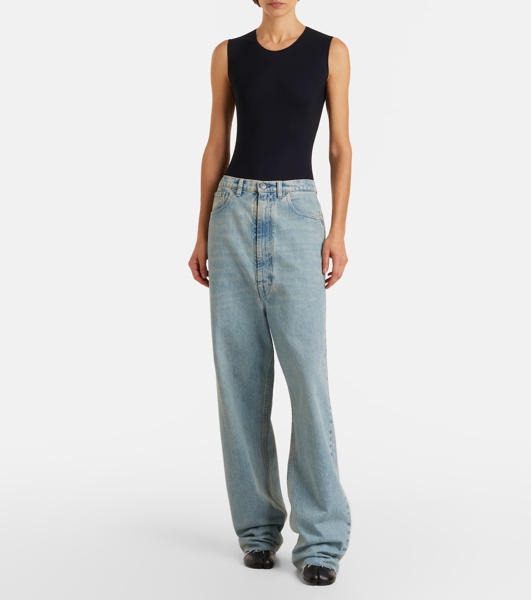 Frayed straight jeans | Maison Margiela
