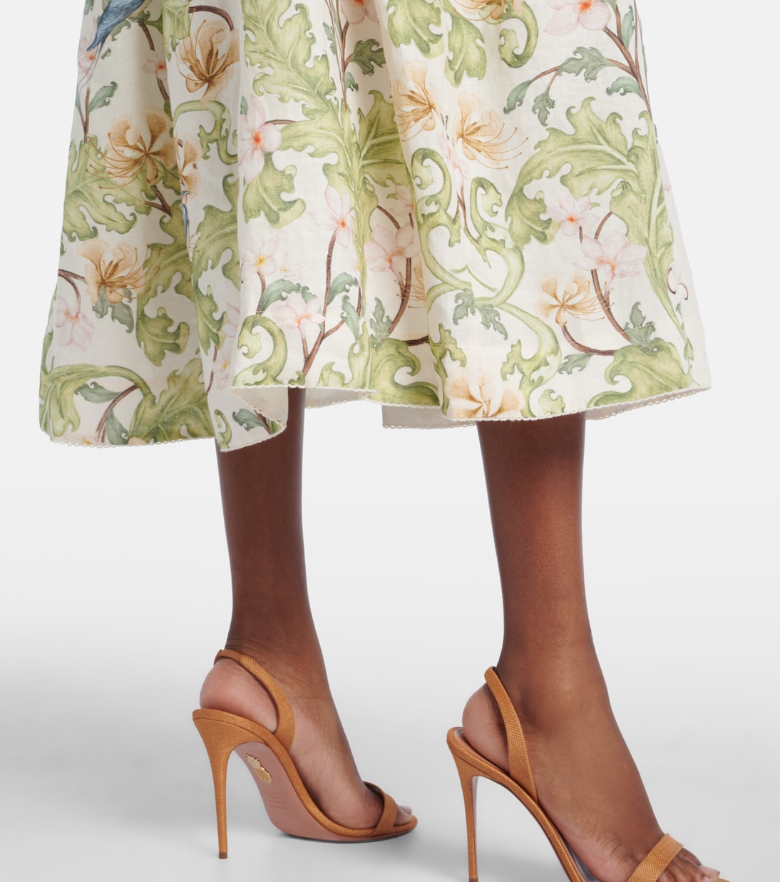 Balsa Anhelo floral linen midi dress | Agua by Agua Bendita