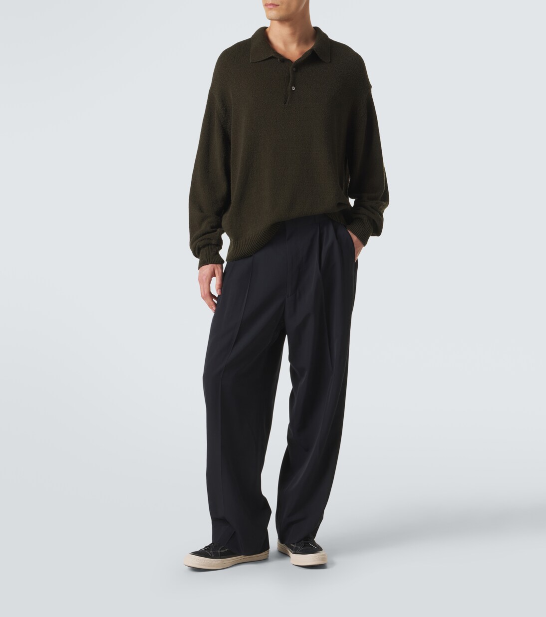 Wool-blend wide-leg pants | A.Presse