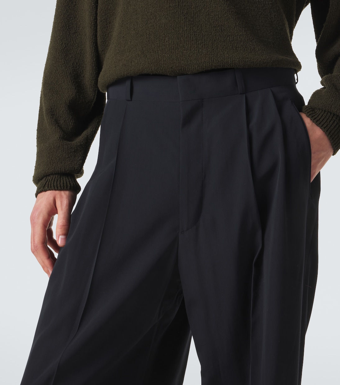 Wool-blend wide-leg pants | A.Presse