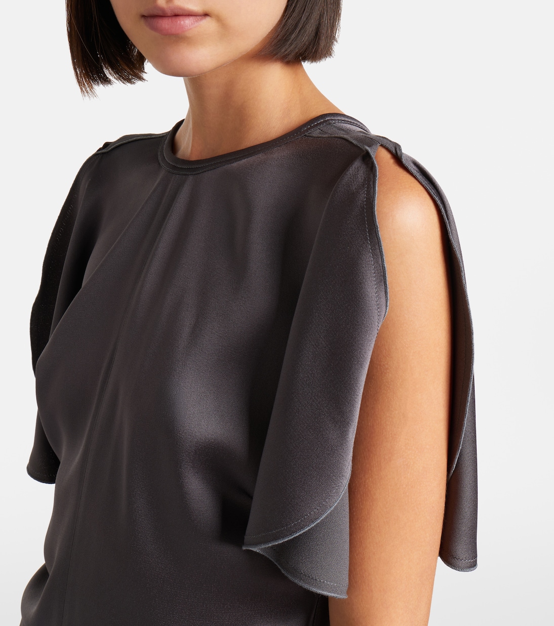 Top Bela aus Satin mit Crêpe-Rücken  | Victoria Beckham