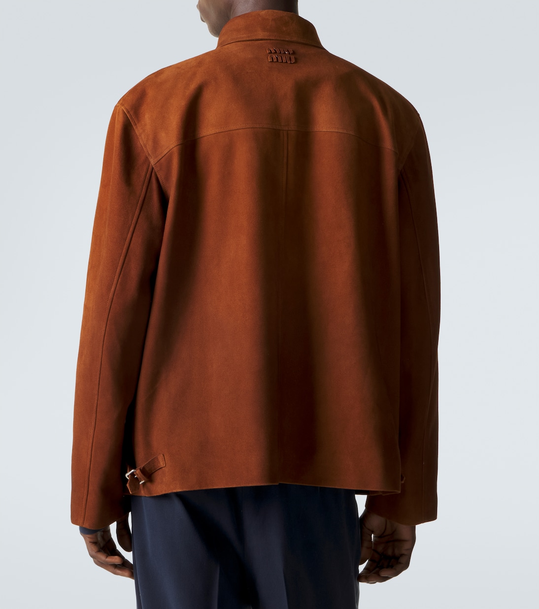 Suede blouson jacket | Miu Miu