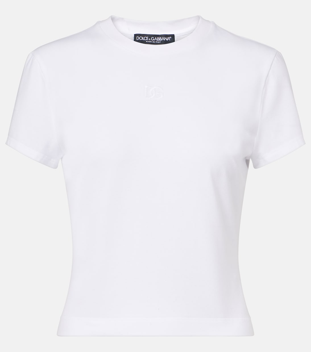 Embroidered cotton-blend jersey T-shirt | Dolce&Gabbana