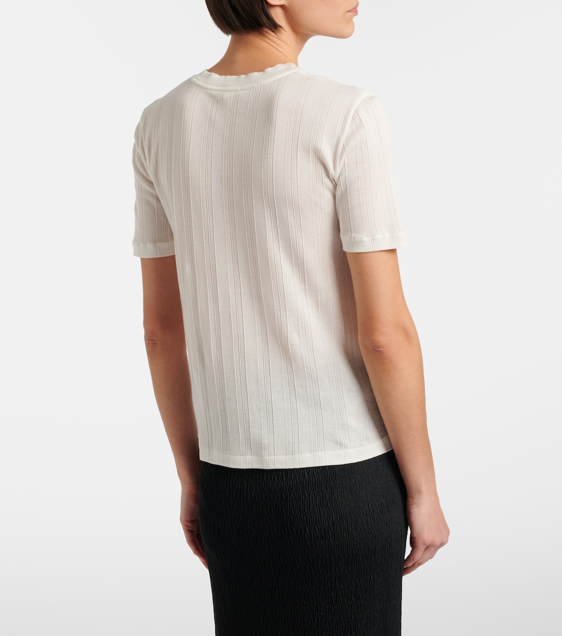 Etina ribbed-knit cotton T-shirt | The Row