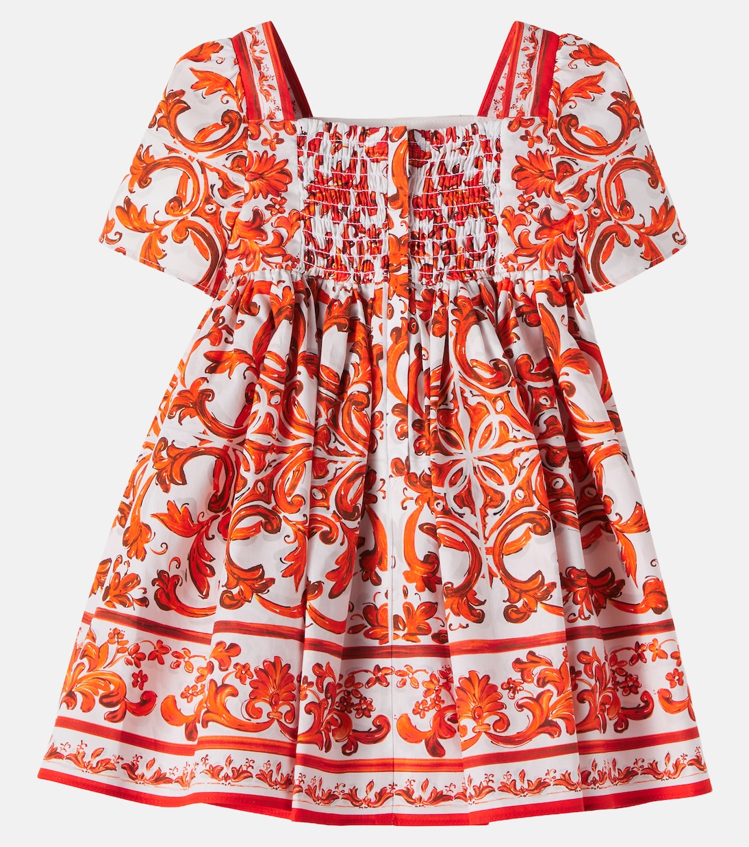 Baby printed cotton dress | Dolce&Gabbana Kids