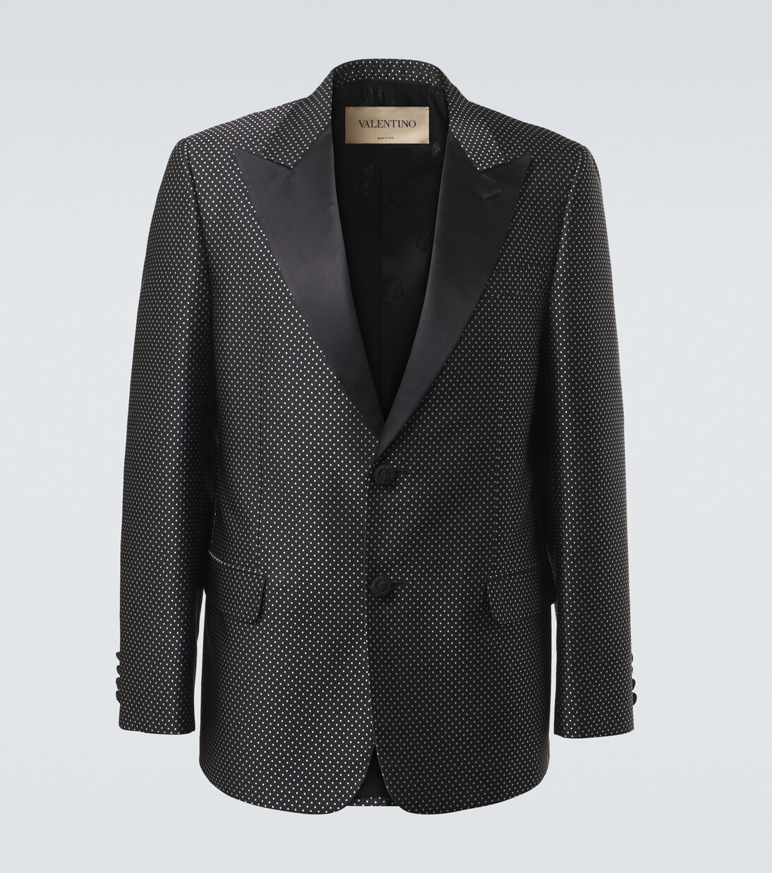 Polka-dot jacquard tuxedo jacket | Valentino