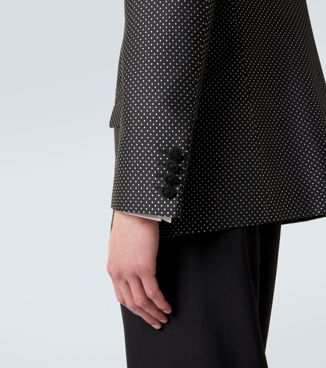 Polka-dot jacquard tuxedo jacket | Valentino