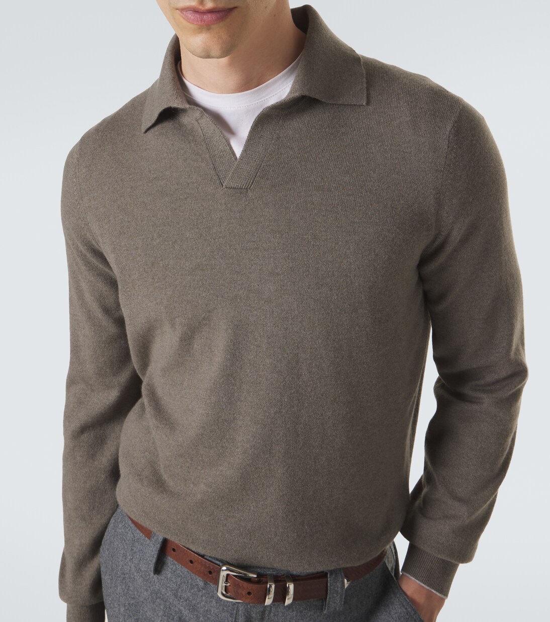 Cashmere polo sweater | Brunello Cucinelli