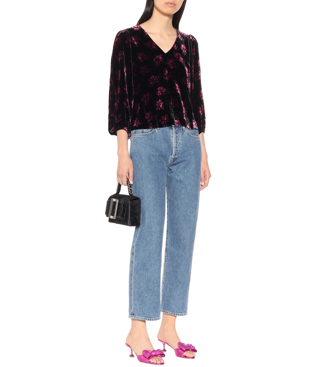 Top Millie en velours de soie mélangée | Rixo