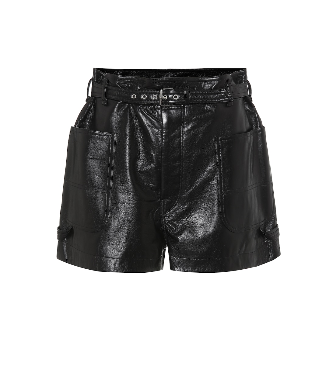 Xike high-rise leather shorts | Isabel Marant
