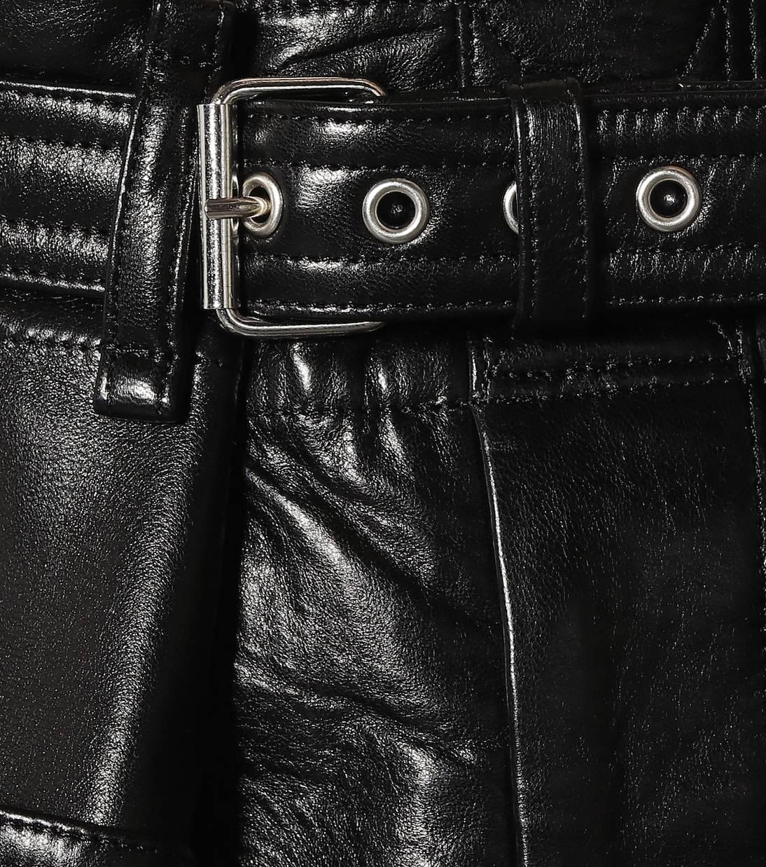 Xike high-rise leather shorts | Isabel Marant