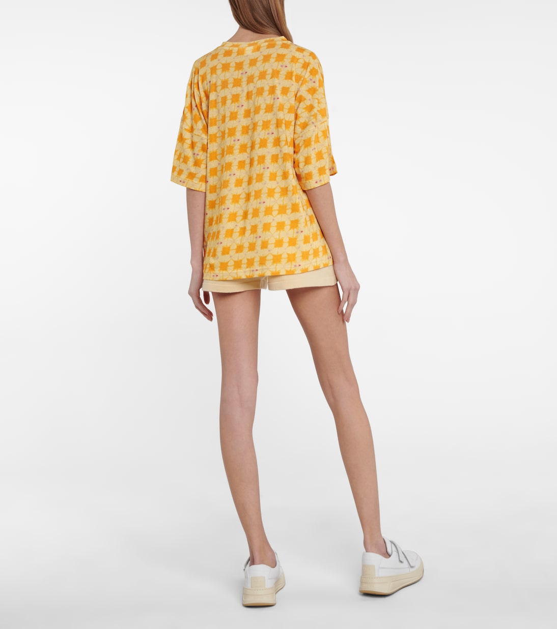 Carla printed cotton-blend T-shirt | The Upside