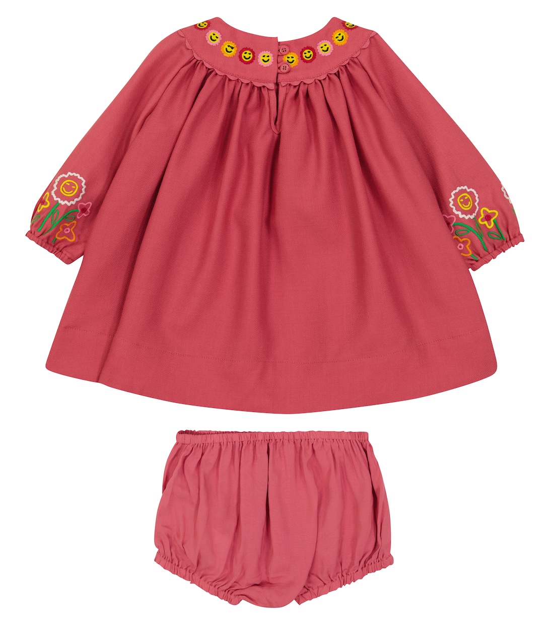 Baby embroidered wool dress and bloomers set | Stella McCartney Kids