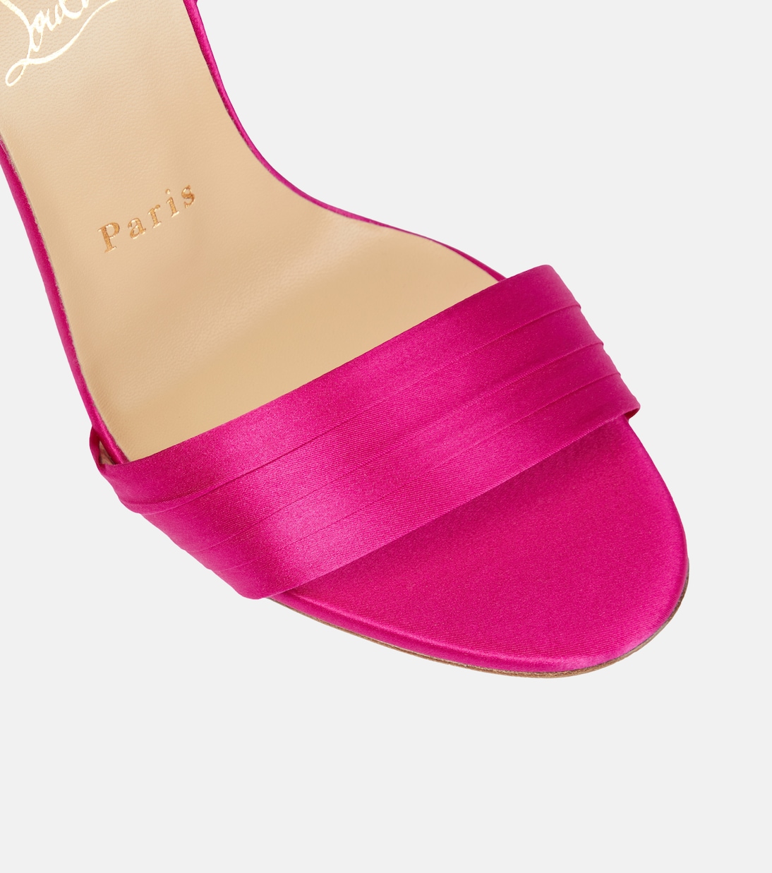 Sandalias Vampanodo Du Desert 100 de satén | Christian Louboutin