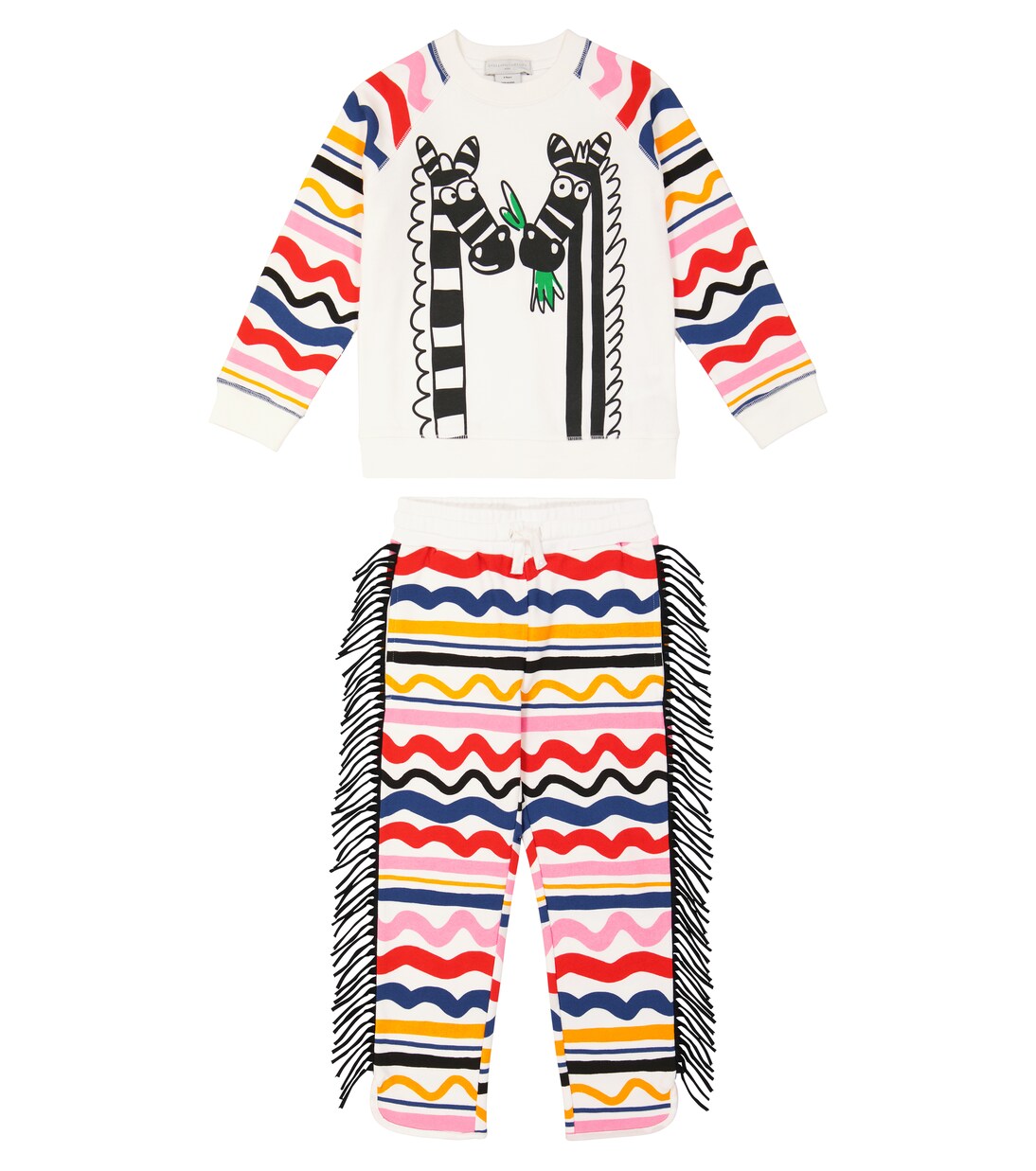 Cotton sweatshirt and sweatpants set | Stella McCartney Kids