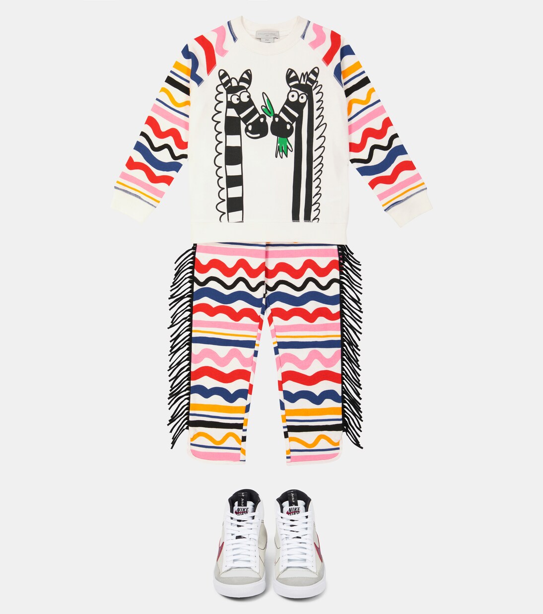 Cotton sweatshirt and sweatpants set | Stella McCartney Kids