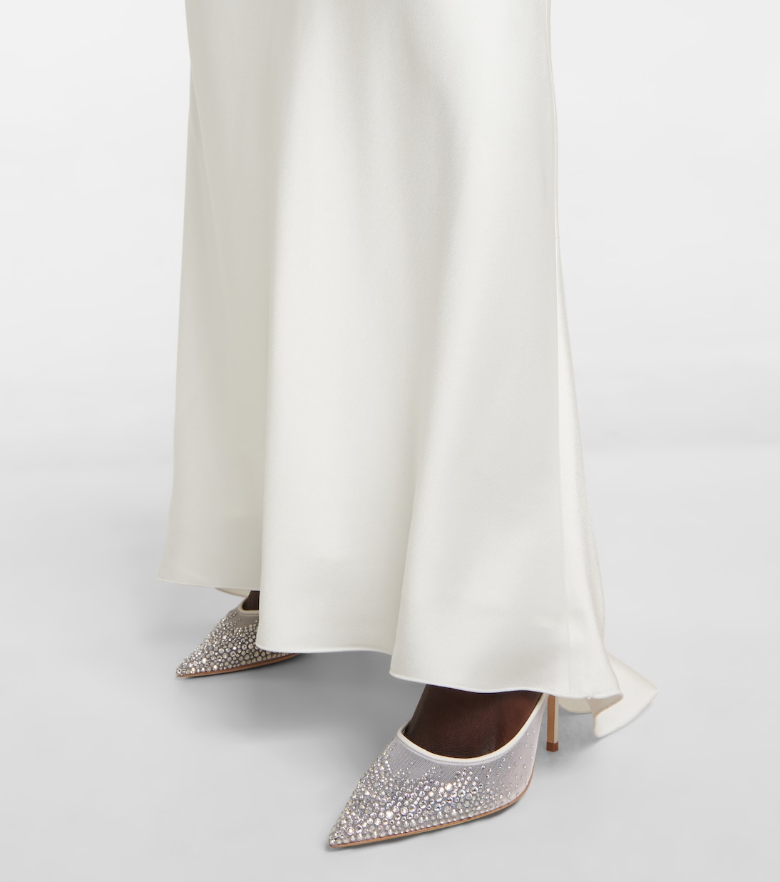 Pumps Love 100 aus Mesh mit Kristallen | Jimmy Choo