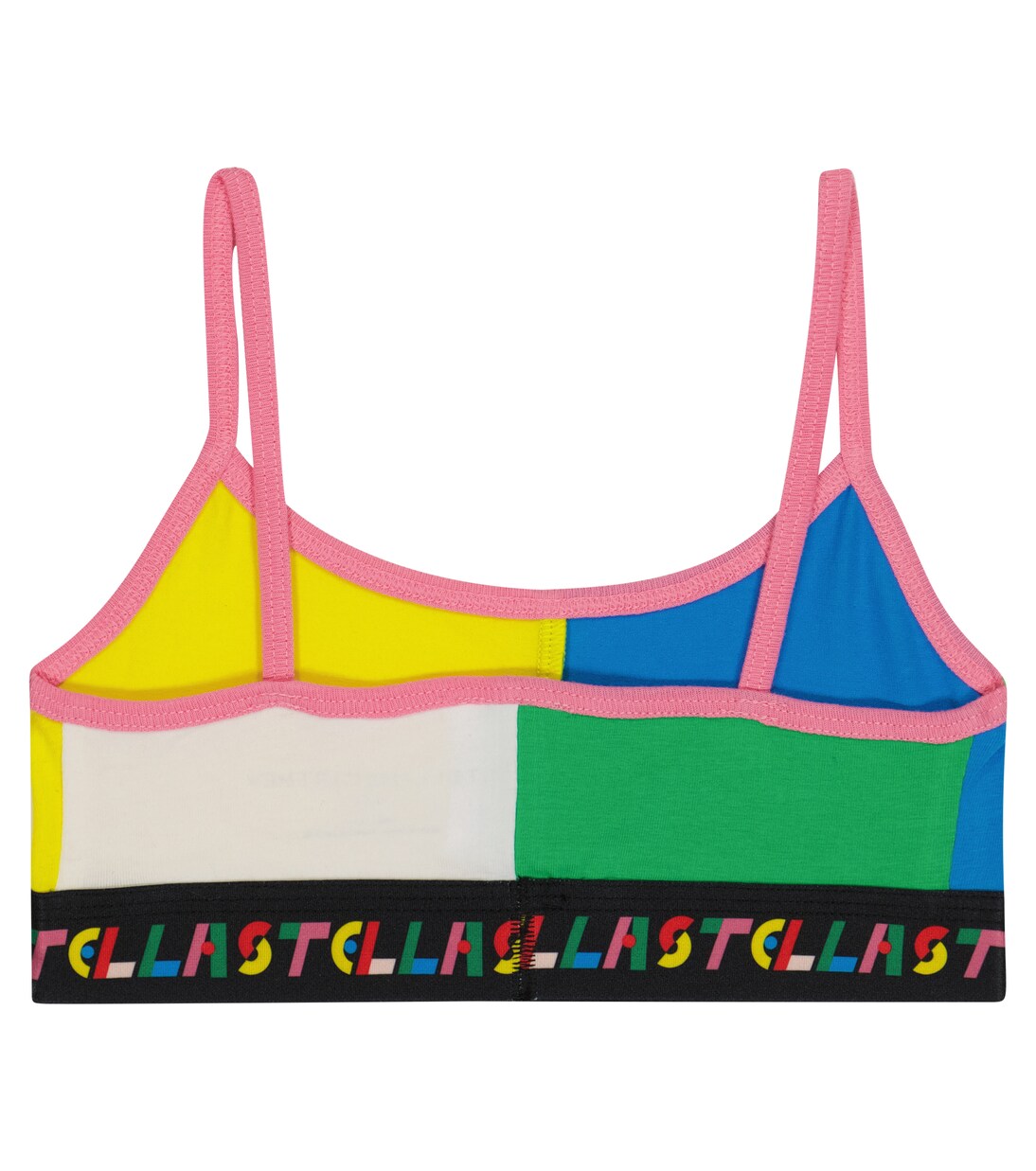 Set of 2 cotton-blend jersey bralettes | Stella McCartney Kids