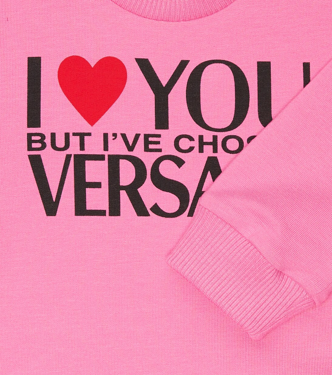 Baby I Love You sweatshirt dress | Versace Kids