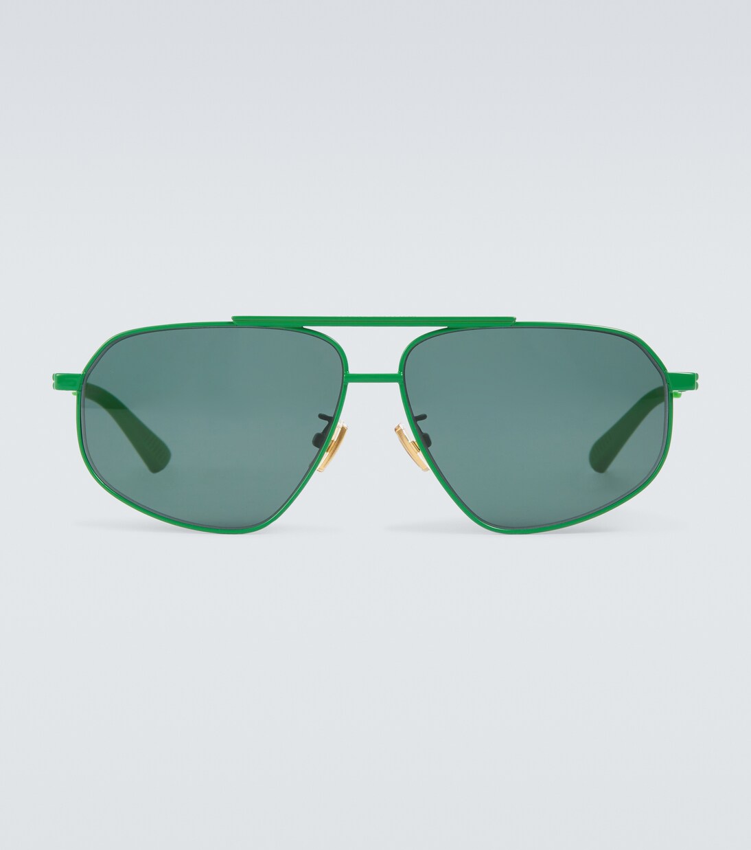 Metal-frame aviator sunglasses | Bottega Veneta