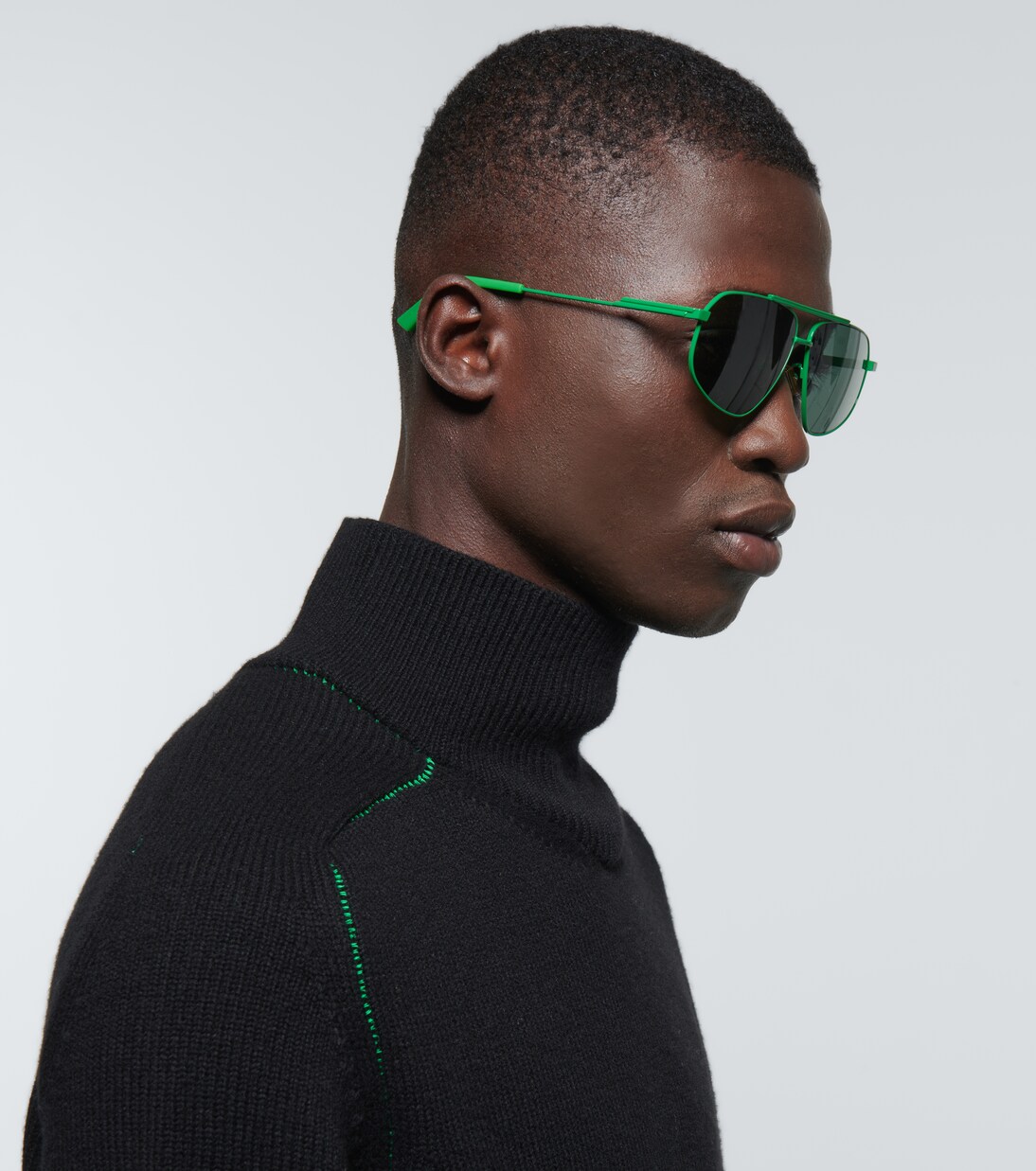 Metal-frame aviator sunglasses | Bottega Veneta