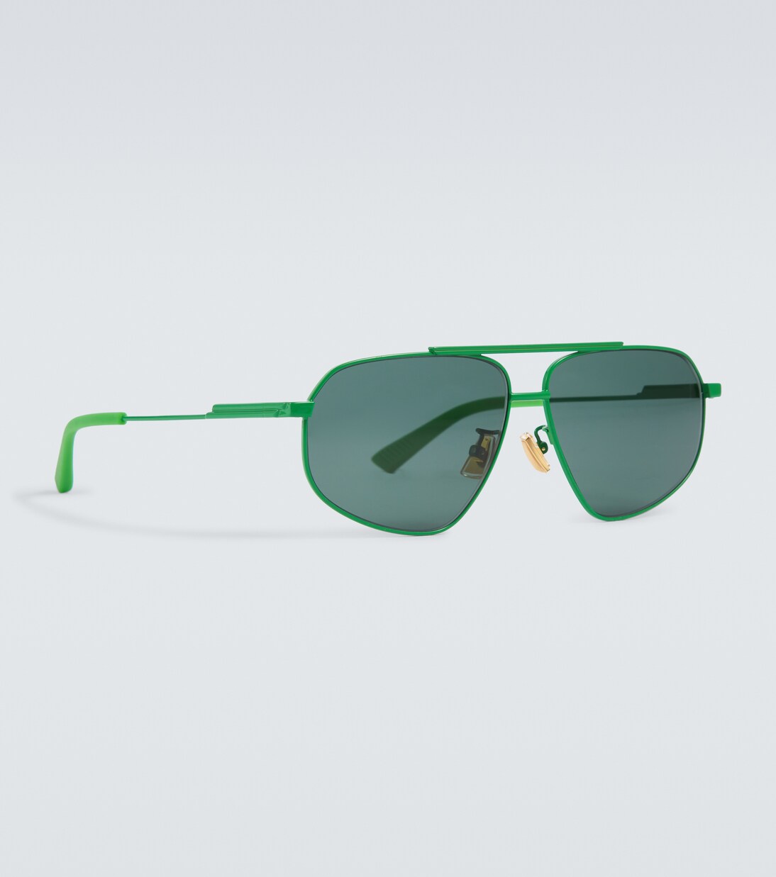 Metal-frame aviator sunglasses | Bottega Veneta