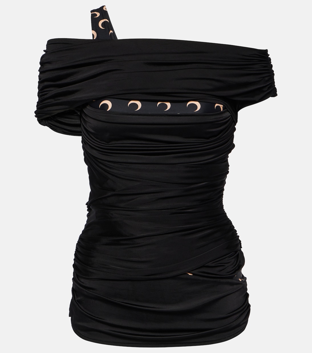 Off-Shoulder-Top Body Shelter aus Jersey | Marine Serre