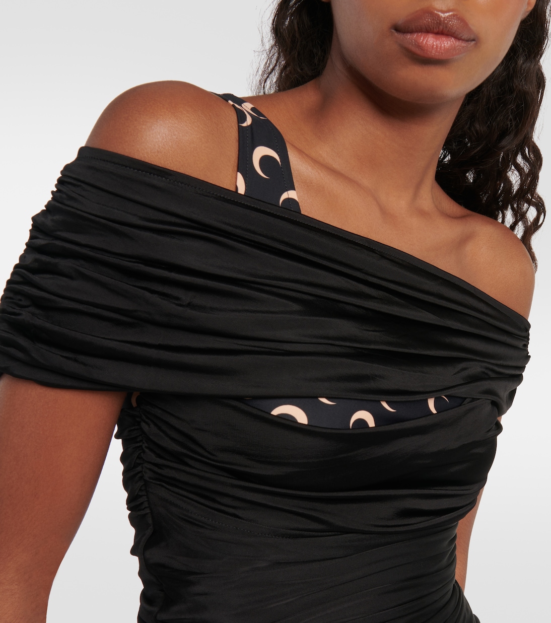 Off-Shoulder-Top Body Shelter aus Jersey | Marine Serre